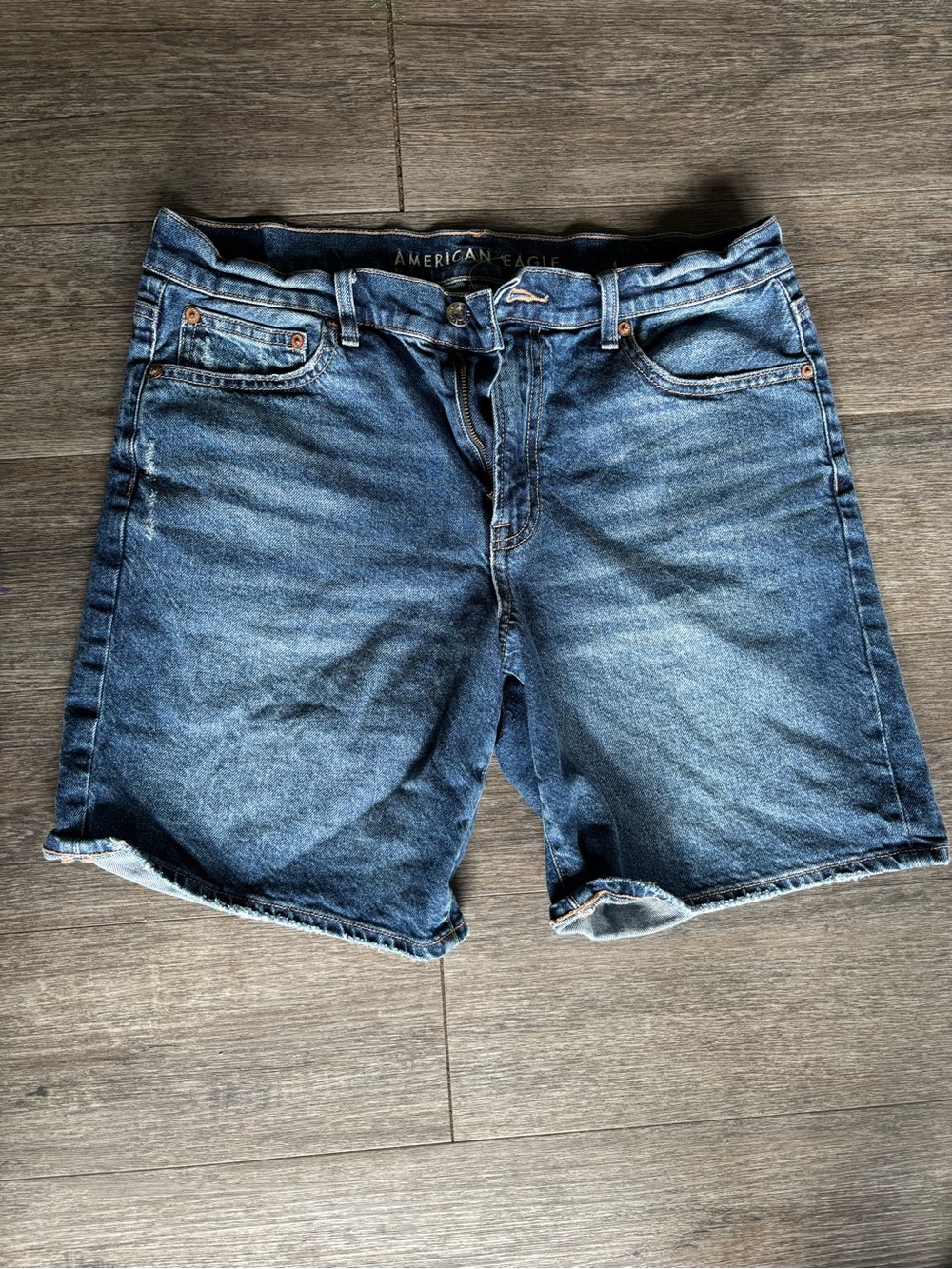 American Eagle Outfitters Blue Denim Women's Bermuda Shorts